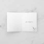 Green Easter Bunny Easterカード シーズンカード (内部)