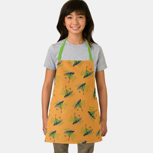 Green Eggs and Ham Pattern エプロン (インサイチュ)
