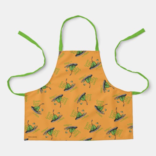 Green Eggs and Ham Pattern エプロン (正面)