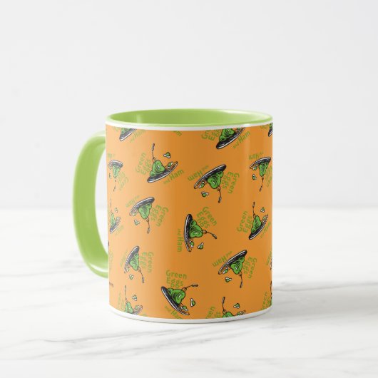 Green Eggs and Ham Pattern マグカップ (正面左)