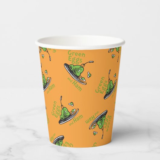 Green Eggs and Ham Pattern 紙コップ (裏面)