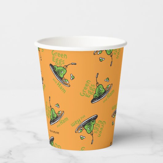 Green Eggs and Ham Pattern 紙コップ (正面)