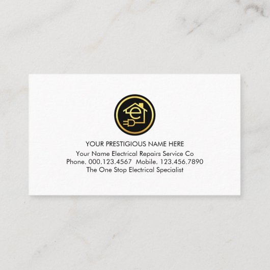 Green Electrical Rooftop Wiring Frame 名刺 (裏面)