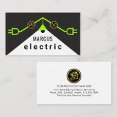 Green Electrical Rooftop Wiring Frame 名刺 (正面/裏面)