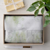 Green Elegant Abstract Decoupage Tissue Paper 薄葉紙 (ギフト)