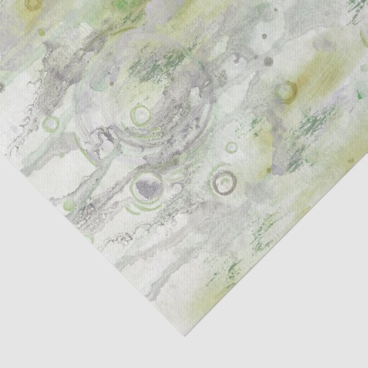 Green Elegant Abstract Decoupage Tissue Paper 薄葉紙 (詳細)