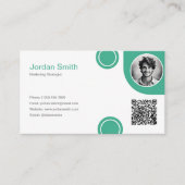 Green Emerald Aesthetic Classic Professional  名刺 (正面)