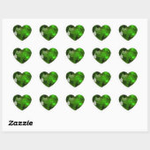 Green Emerald Heart Sticker ハートシール (シート)