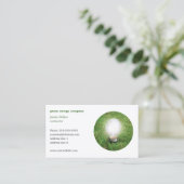 Green Energyモダン Business Cardテンプレート 名刺 (スタンド正面)