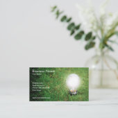 Green Energy Business Cardテンプレート 名刺 (スタンド正面)