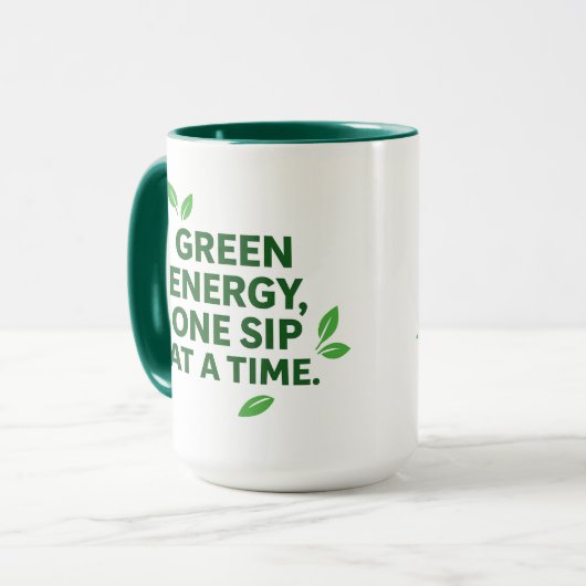 Green Energy Plant Based Mug マグカップ (正面左)