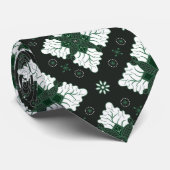 Green ethnic damask batik seamless pattern ネクタイ (ロール)