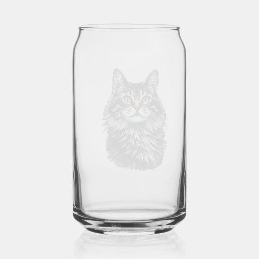 Green Eye Cat  ガラス缶 (裏面)