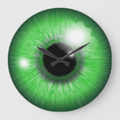 green eye iris design ラージ壁時計 (正面)
