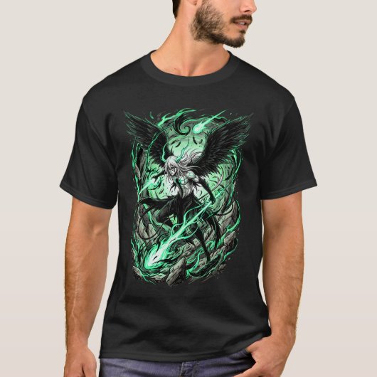 Green Eyed Pale Espada Cuarta Arrancar Resurrectio Tシャツ (正面)
