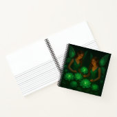 Green Fairy Botanical Fantasy Nature Floral ノートブック (内部)