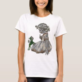 Green Fairy & girl ladies tshirt Tシャツ (正面)