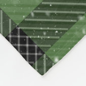 Green family christmas wallpaper フリースブランケット (角)