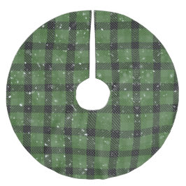 Green family christmas wallpaper ブラッシュドポリエステルツリースカート