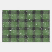 Green family christmas wallpaper ラッピングペーパーシート (正面)