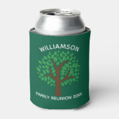 Green Family Reunion Tree Cool Custom Keepsake 缶クーラー (缶正面)