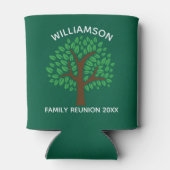 Green Family Reunion Tree Cool Custom Keepsake 缶クーラー (裏面)