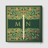 Green Fantasy Royal Medieval Sword Wedding ゲストブック (裏面)