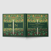 Green Fantasy Royal Medieval Sword Wedding ゲストブック (全面)