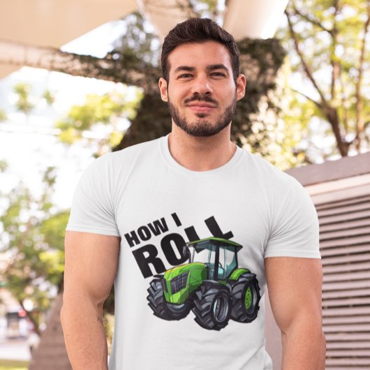 Green Farm Tractor転がと「How I」 Tシャツ