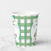 Green Farm Tractor Boys Any Age Birthday 紙コップ (左)