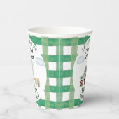 Green Farm Tractor Boys Any Age Birthday 紙コップ (右)