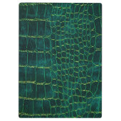 Green Faux Leather Style Clipboard クリップボード (裏面)