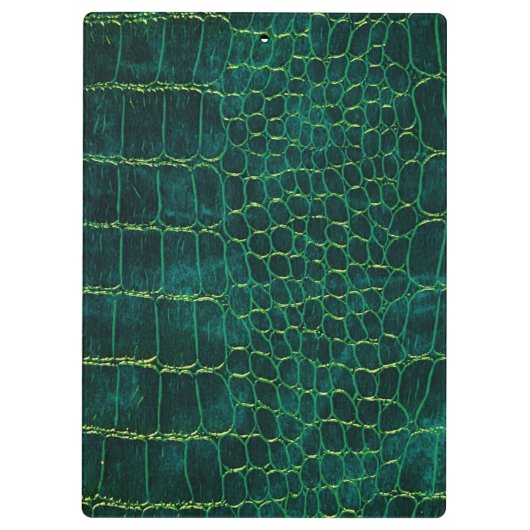 Green Faux Leather Style Clipboard クリップボード (裏面)