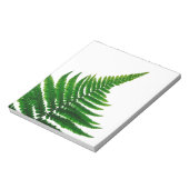 Green Fern Print Woodlands Leaf ノートパッド (回転)