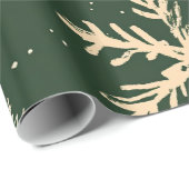 Green Festive Christmas Patterns  Wrappi ラッピングペーパー (ロールコーナー)