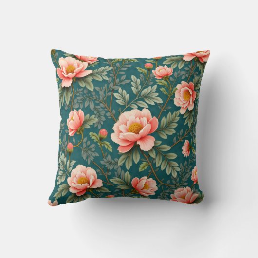 Green field roses クッション (裏面)