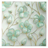 Green Floral タイル (正面)