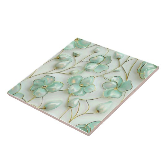 Green Floral タイル (側面)