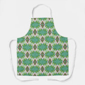 Green Floral All-Over Apron エプロン (正面)