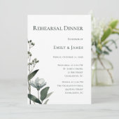 Green Floral Botanical Wedding 招待状 (スタンド正面)