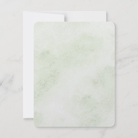 Green Floral Couples Shower  (裏面)