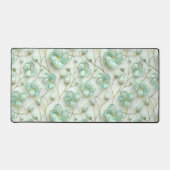 Green Floral Desk Mat デスクマット (正面)