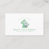 Green Floral Mixer Bakery Loyalty Rewards 名刺 (正面)
