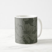 Green Floral seamless pattern backgroundabstract,  コーヒーマグカップ (正面右)
