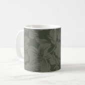 Green Floral seamless pattern backgroundabstract,  コーヒーマグカップ (正面左)