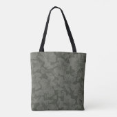 Green Floral seamless pattern backgroundabstract, トートバッグ (裏面)