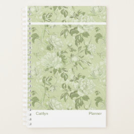 Green Floral Small Planner プランナー手帳