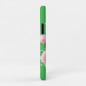 Green Floral Soft Pink Flowers Elegant Case-Mate iPhoneケース (裏面/右)