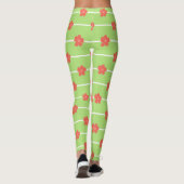 Green Floral Tiles レギンス (裏面)