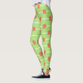 Green Floral Tiles レギンス (左)
